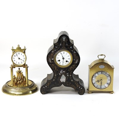 Lot 210 - A Victorian mahogany and inlaid clock