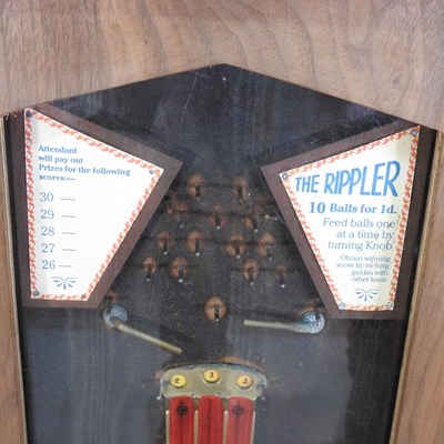 Lot 13 - A vintage wooden arcade game The Rippler, 53cm...