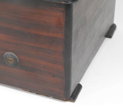Lot 14 - A 19th century rosewood and inlaid Swiss music box