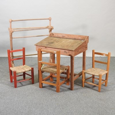 Lot 449 - A child's school desk