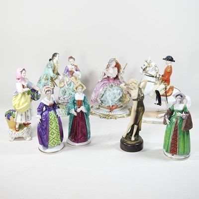 Lot 54 - A collection of various figures