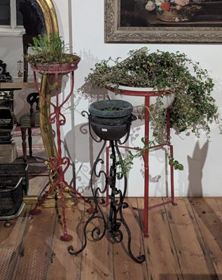 Lot 445 - A planter converted from a porcelain sink, on...