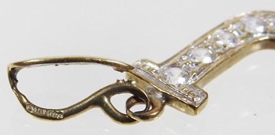 Lot 149 - A 9 carat gold pendant, in the form of a...