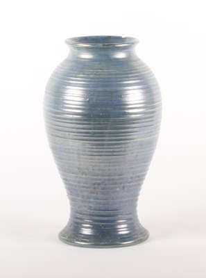 Lot 368 - A large Moorcroft blue lustre pottery vase, of...