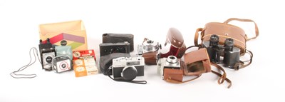 Lot 457 - A pair of vintage binoculars, together with...