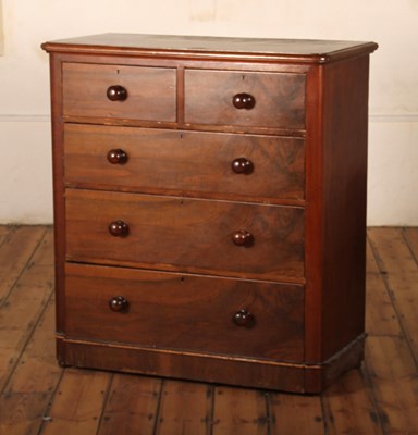 Lot 413 - A Victorian mahogany chest of drawers