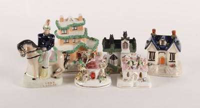 Lot 390 - A collection of 19th century Staffordshire...