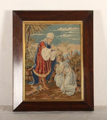 Lot 341 - A 19th century needlework of an allegorical...