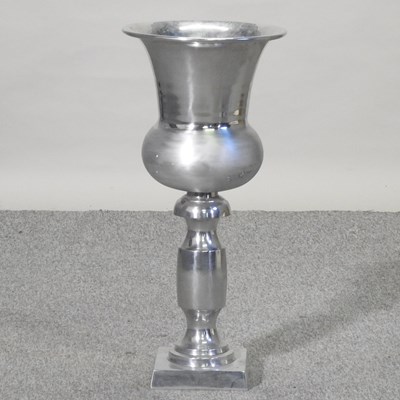 Lot 490 - A chromed ice floor standing ice bucket