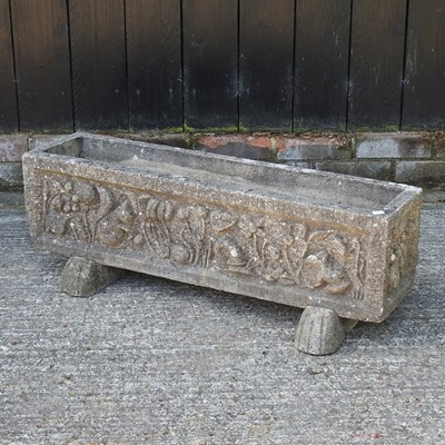 Lot 306 - A reconstituted stone garden planter