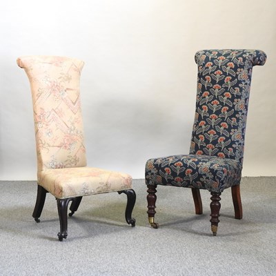 Lot 616 - A Victorian prie dieu chair