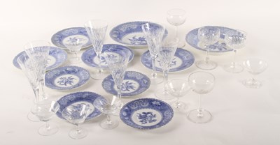 Lot 400 - A collection of Spode blue and white china,...
