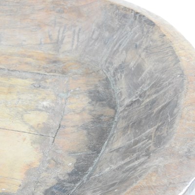 Lot 48 - A large hand carved wooden bowl