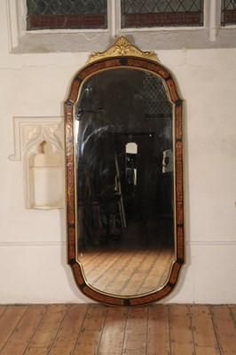 Lot 521 - A large boulle decorated and gilt framed wall...