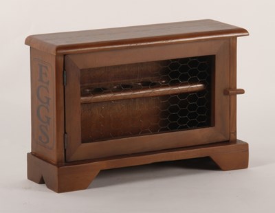 Lot 437 - A wooden egg box, inscribed Free Range, 38cm wide