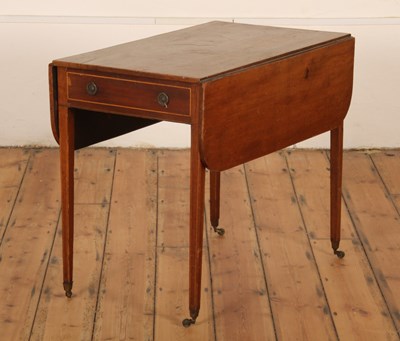 Lot 533 - A George III mahogany pembroke table, on...
