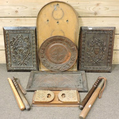 Lot 233 - A pair of carved panels