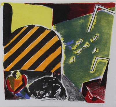 Lot 223 - Tessa Newcomb, (b.1955), Roadworks', limited...