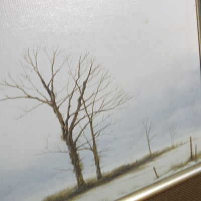 Lot 575 - Michael John Hill, b1956, winter landscape...