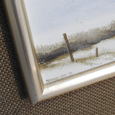 Lot 575 - Michael John Hill, b1956, winter landscape...