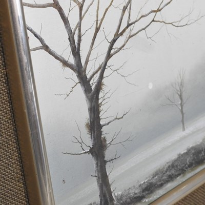 Lot 575 - Michael John Hill, b1956, winter landscape...