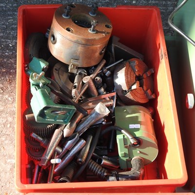 Lot 412 - A Warco WM250 electric lathe, together with a...