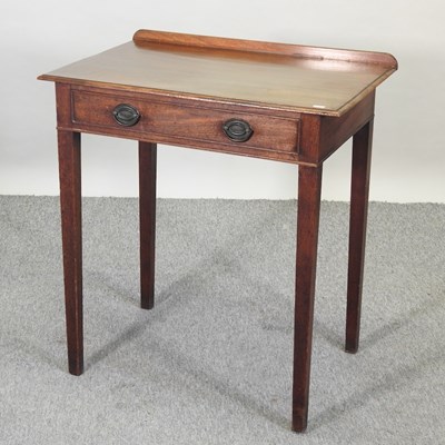 Lot 581 - A 19th century mahogany side table