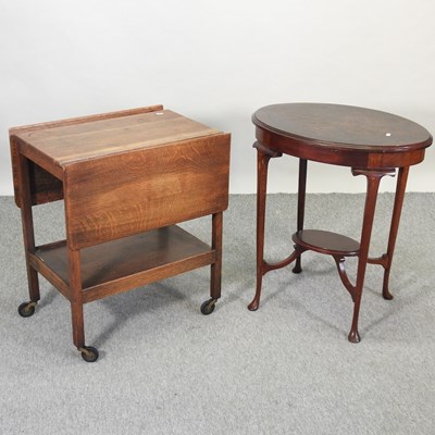 Lot 643 - An Edwardian mahogany two tier occasional table