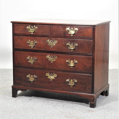 Lot 382 - A George III mahogany chest of drawers