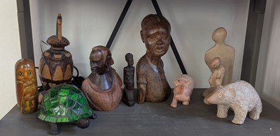 Lot 397 - Miscellaneous items to include a turtle lamp...