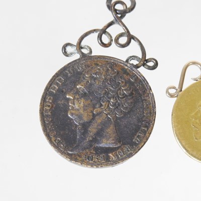 Lot 41 - A George V sovereign, mounted in 9 carat gold...