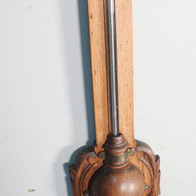 Lot 36 - A Victorian Gothic revival oak cased stick...