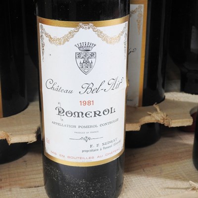 Lot 23 - Eight bottles of Château Bel-Air Pomerol,...