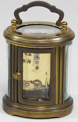 Lot 68 - A small brass cased carriage clock