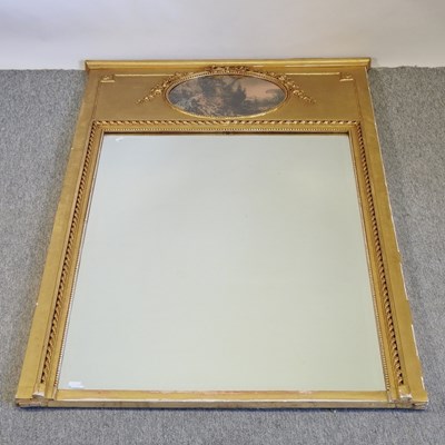 Lot 533 - A late 19th century French gilt framed wall mirror