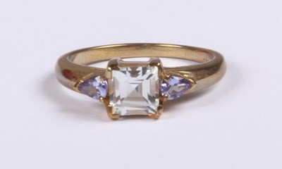 Lot 271 - A 9 carat yellow gold glacier topaz and...