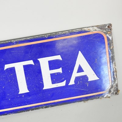 Lot 33 - An old Lyons Tea enamel advertising sign, with...