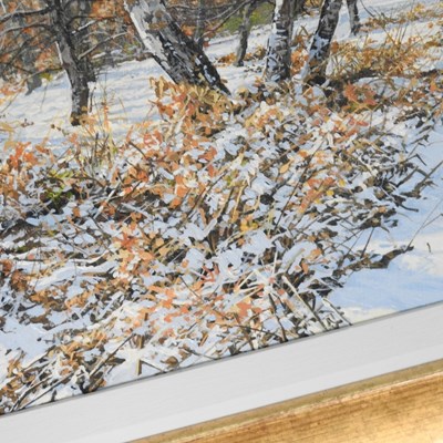 Lot 30 - Alistair Butt, b1963, This Morning's Snow Fall,...