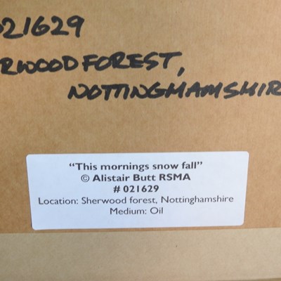 Lot 30 - Alistair Butt, b1963, This Morning's Snow Fall,...