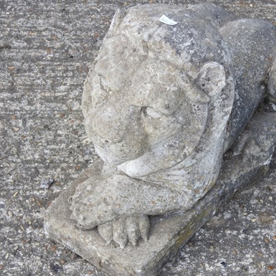 Lot 32 - An Art Deco style cast stone garden model of a...