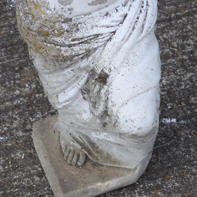 Lot 21 - A painted cast stone garden statue of Venus,...