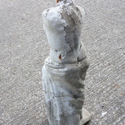 Lot 21 - A painted cast stone garden statue of Venus,...