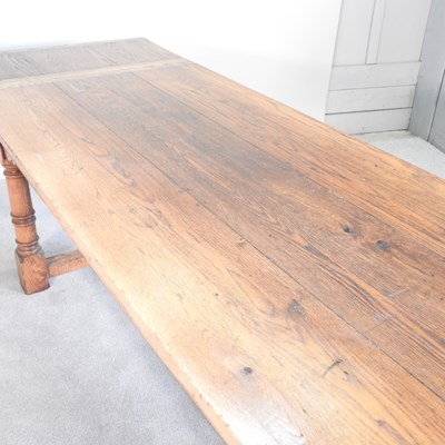 Lot 31 - An oak refectory dining table, of 17th century...