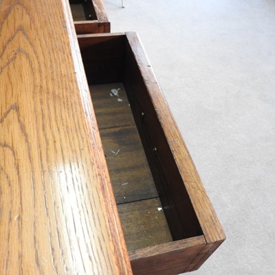 Lot 11 - An oak dresser base, of 18th century design,...