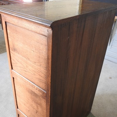 Lot 37 - An oak cabinet, of 18th century style, in the...