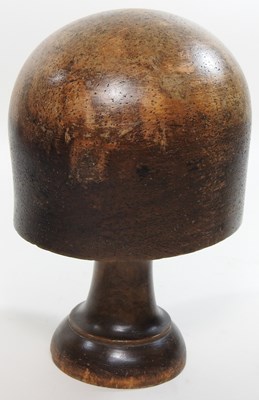 Lot 78 - A vintage milliner's wooden hat block