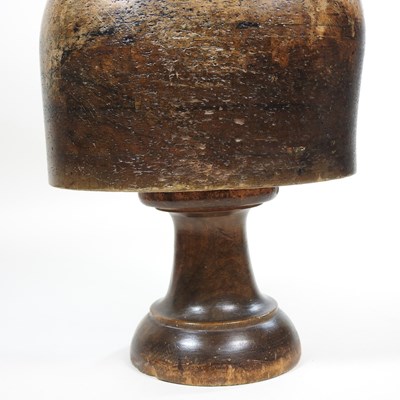 Lot 78 - A vintage milliner's wooden hat block
