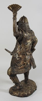Lot 110 - A 20th century bronzed figure of a Japanese warrior