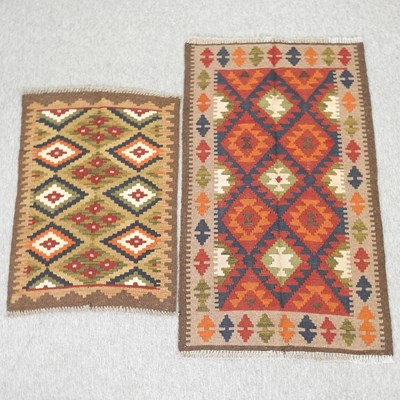Lot 288 - END OF DAY 1 - A kelim runner, with all over diamond design