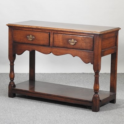 Lot 583 - A 19th century style oak dresser base